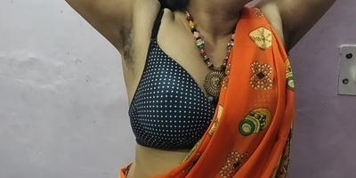 See Sangeetabide & her Indian hubby Raju dominate & flog her servant spouse with