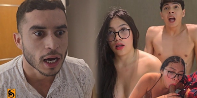 Lil_Timy catches stepbrother's GF & makes will not hear of suck & fuck like a