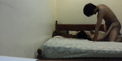 Hotwife wifey exotic Nepal goes wild with enak and curang in B & B room